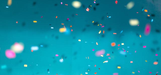 selective focus photography of multicolored confetti lot by Jason Leung courtesy of Unsplash.